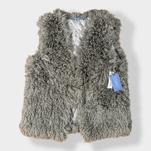 Simply Vera by Vera Wang NWT‎ faux sheep fur vest Size S/M - Picture 1 of 7